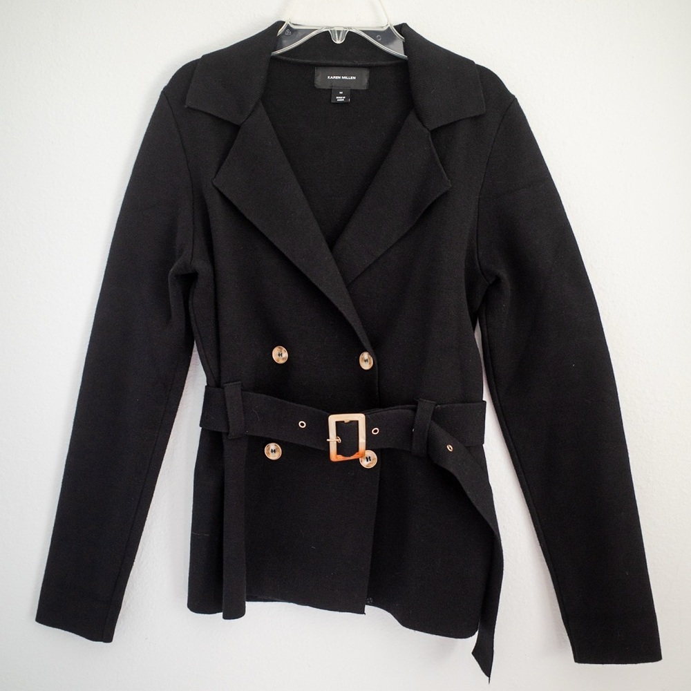 Karen Millen Milano Knit Belted Jacket